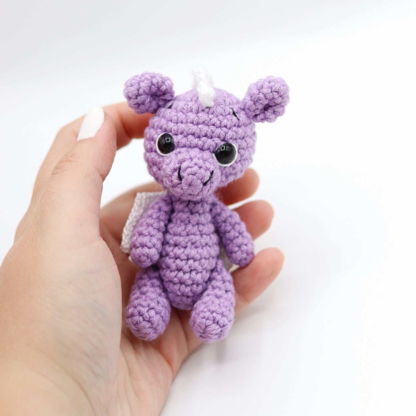 Handmade crochet small  dragon toy