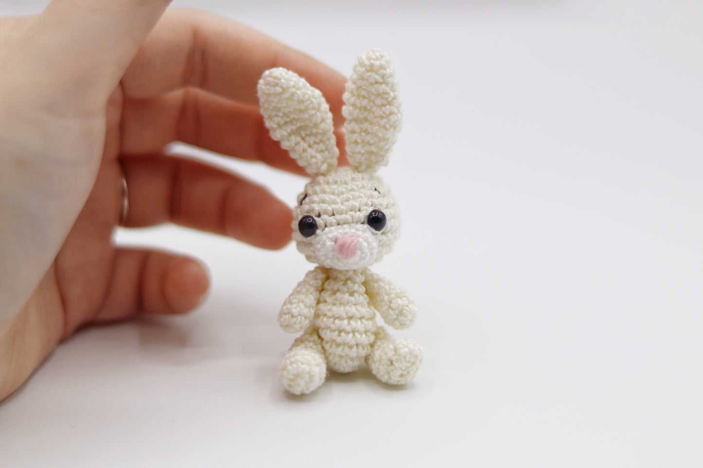Handmade crochet tiny rabbit toy